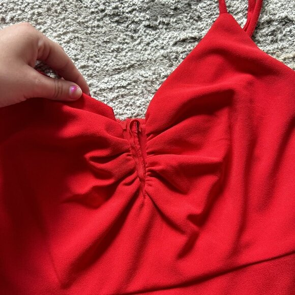 B. Darlin Red Cocktail Party Prom Homecoming Formal Dress Womens 7/8 - Picture 4 of 10